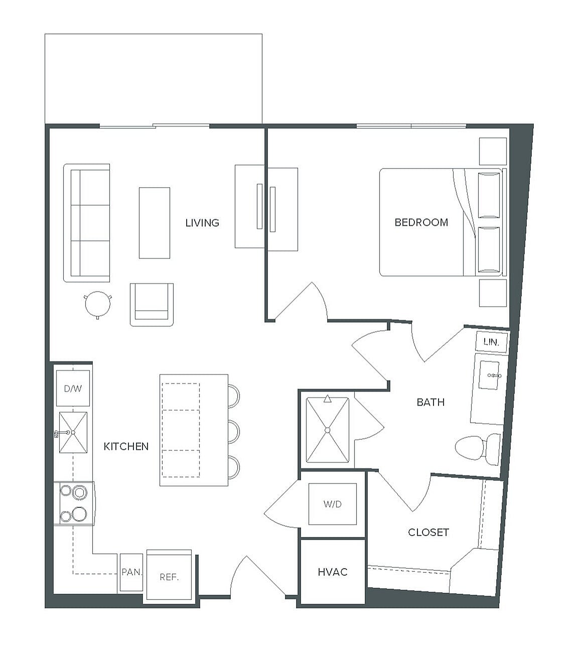 Floor plan layout diagram for A6
