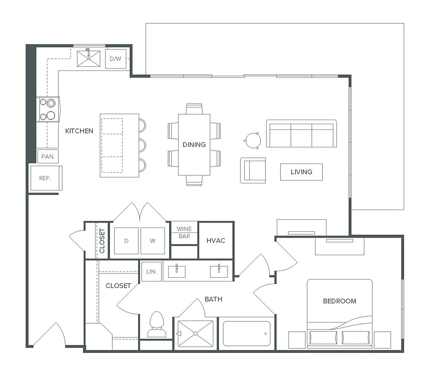 Floor plan layout diagram for A12