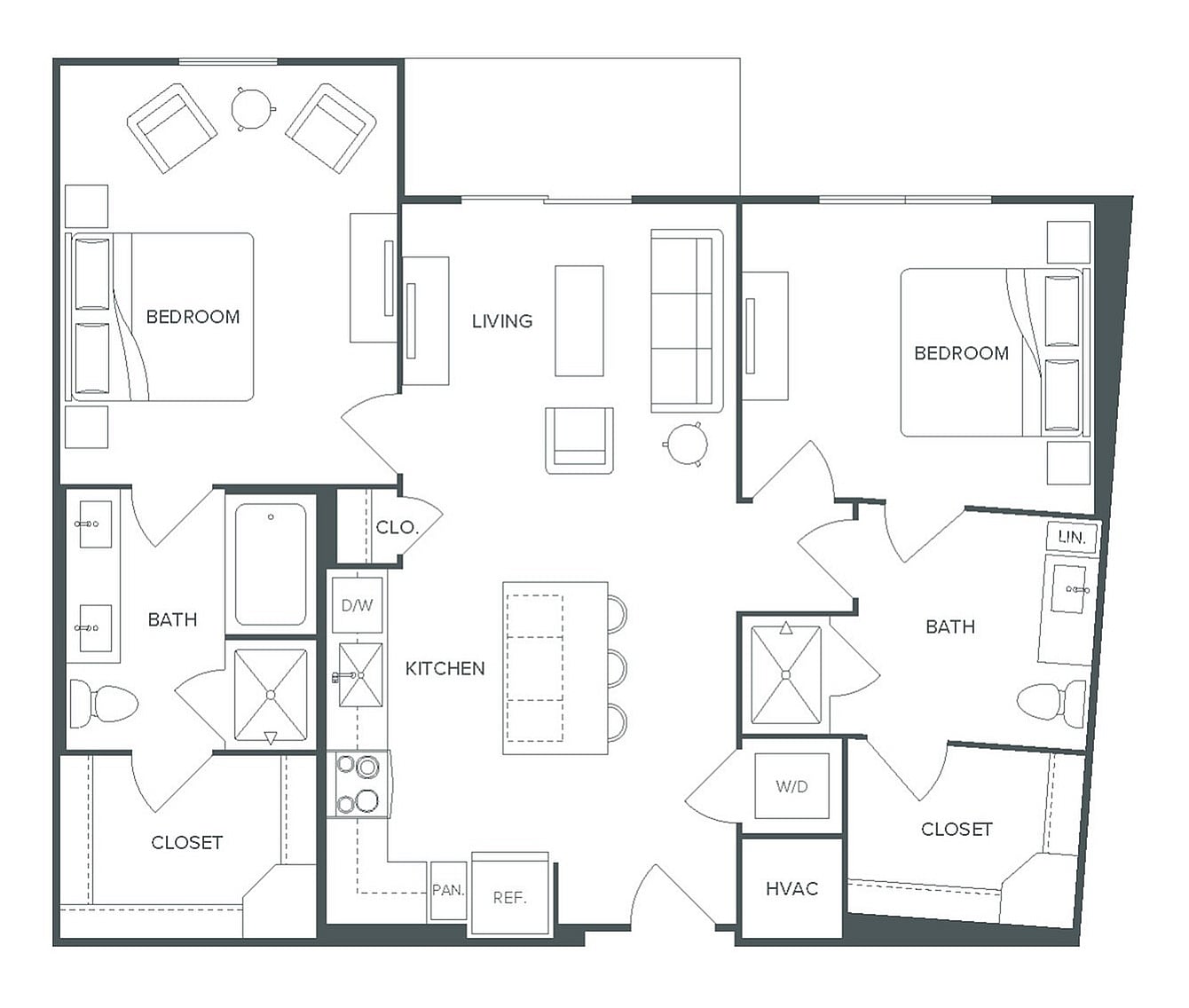 Floor plan layout diagram for B4