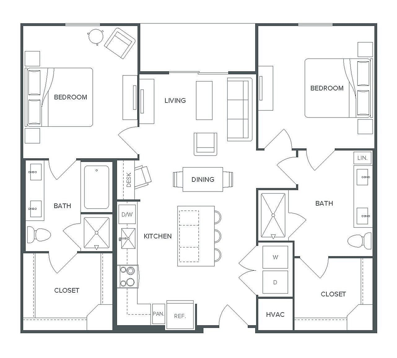 Floor plan layout diagram for B5 HC
