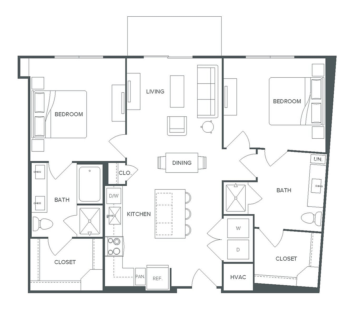 Floor plan layout diagram for B6