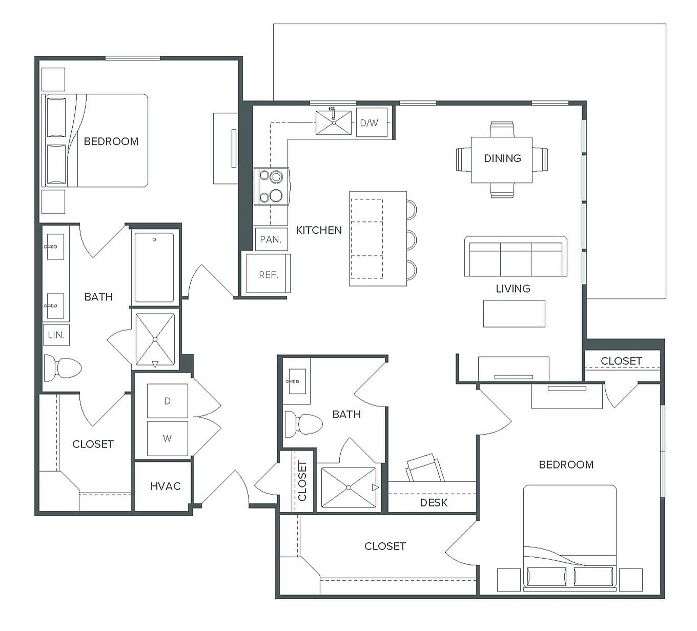 Floor plan layout diagram for B7.2