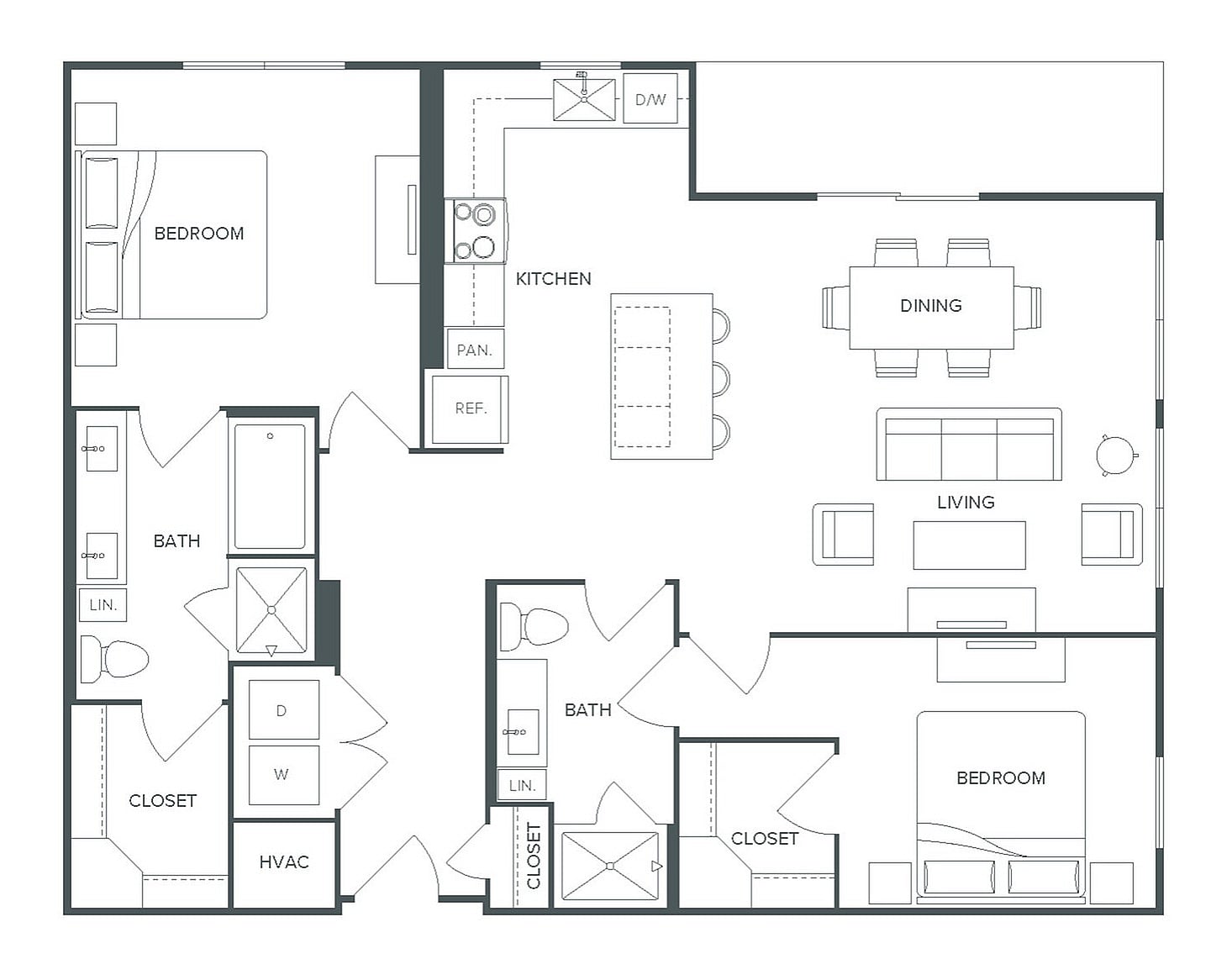 Floor plan layout diagram for B8