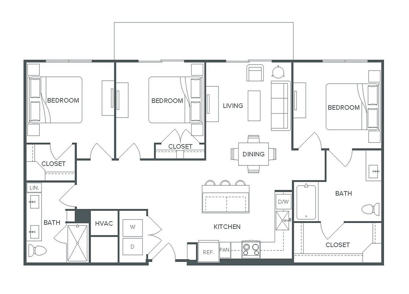 Floor plan layout diagram for C1 HC