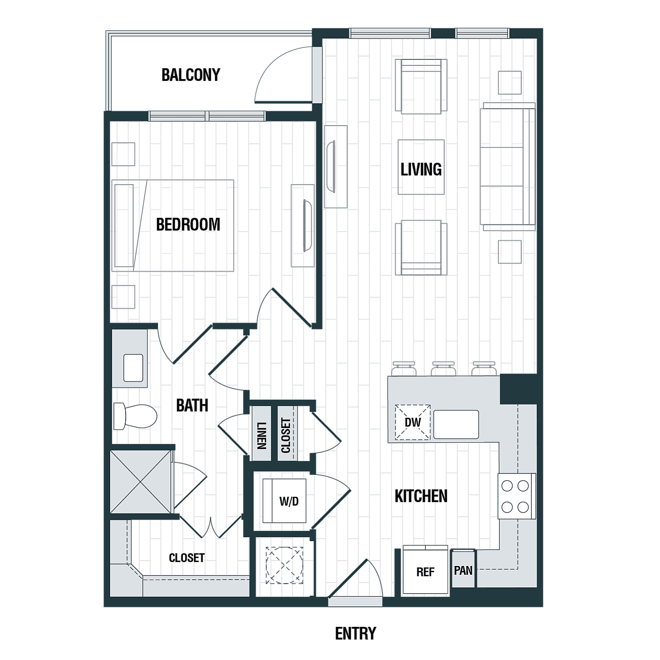 Floor plan layout diagram for A1
