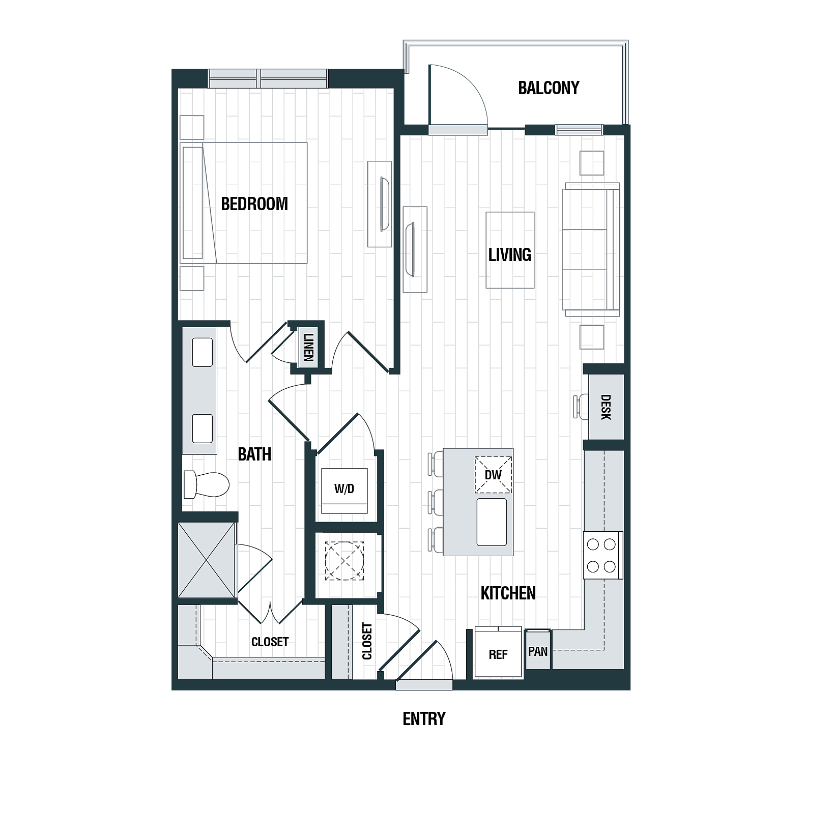 Floor plan layout diagram for A2