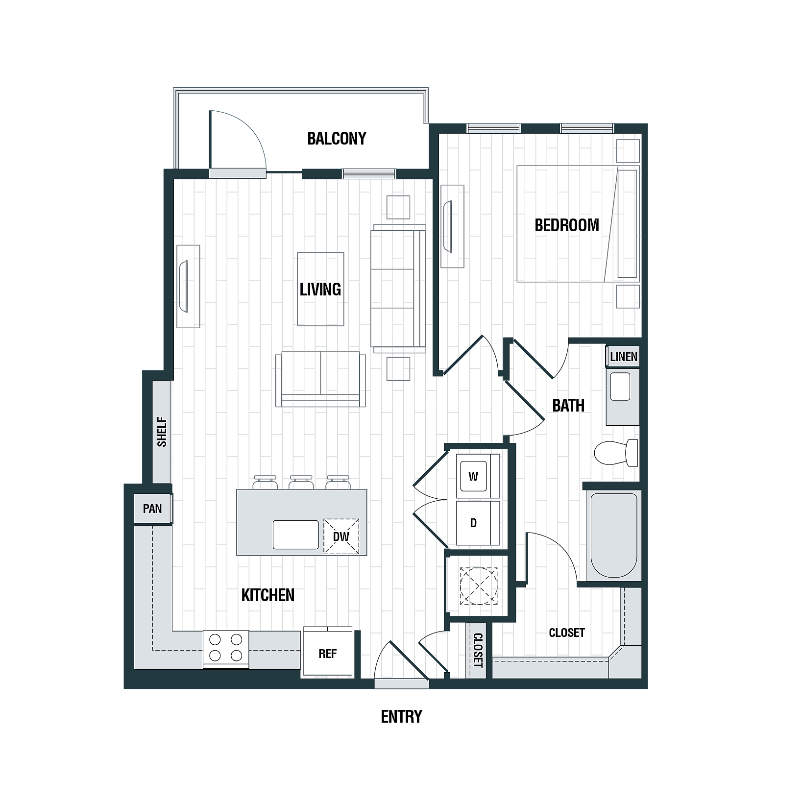 Floor plan layout diagram for A3