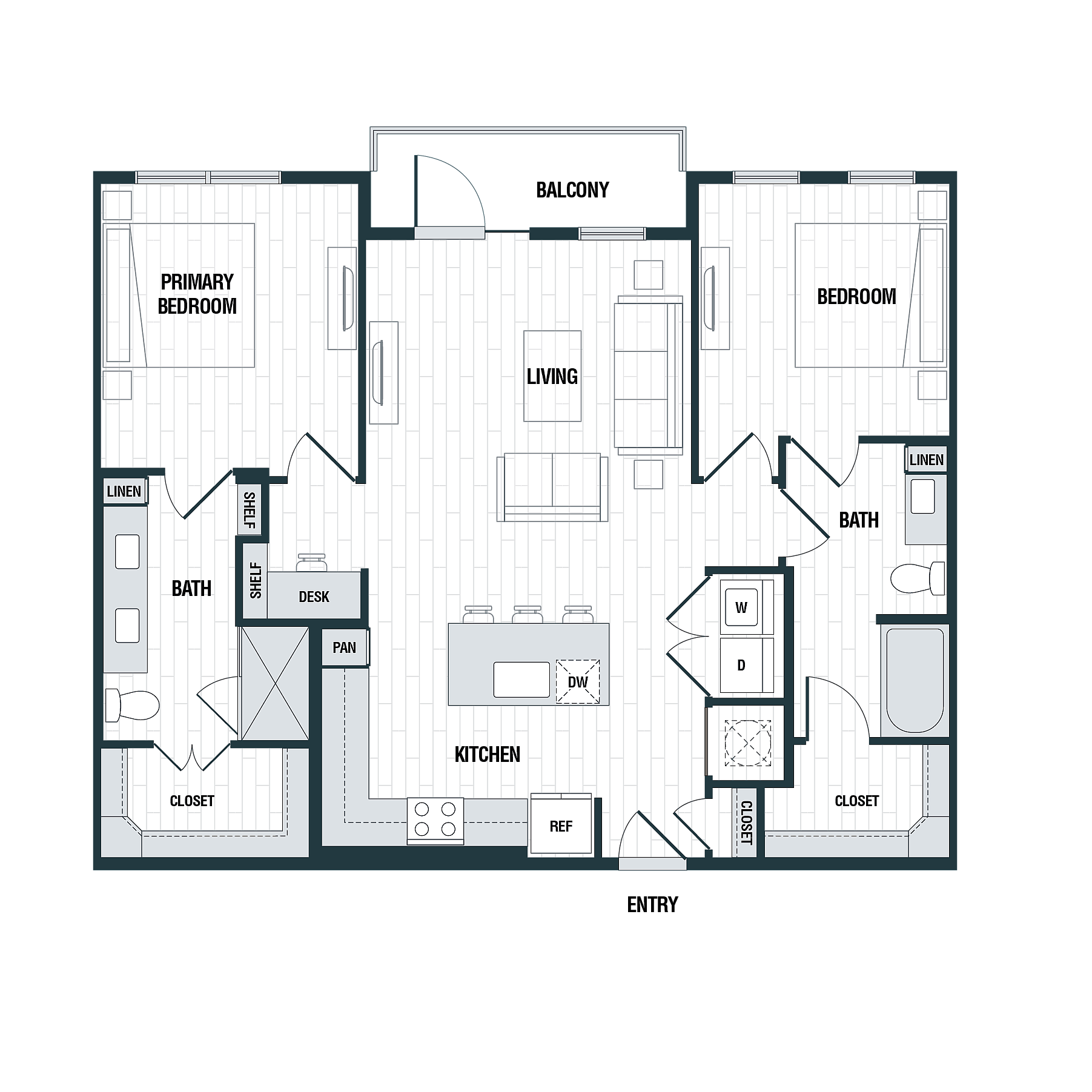 Floor plan layout diagram for B1