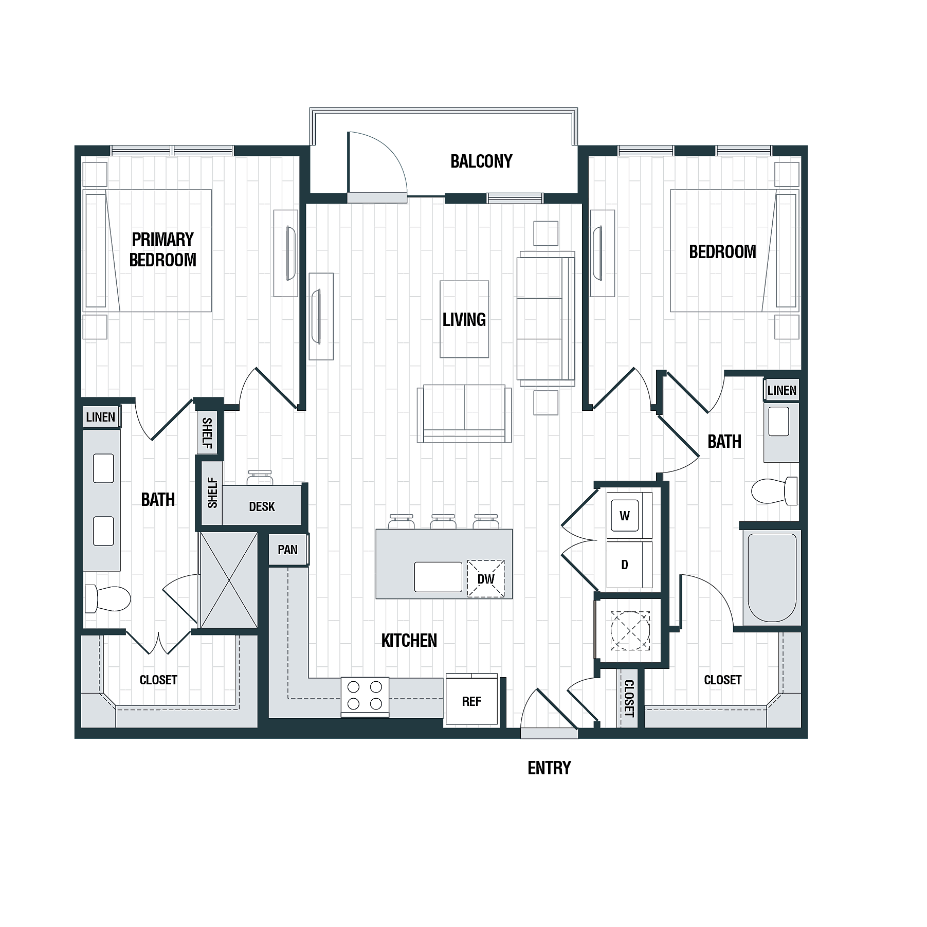 Floor plan layout diagram for B1a