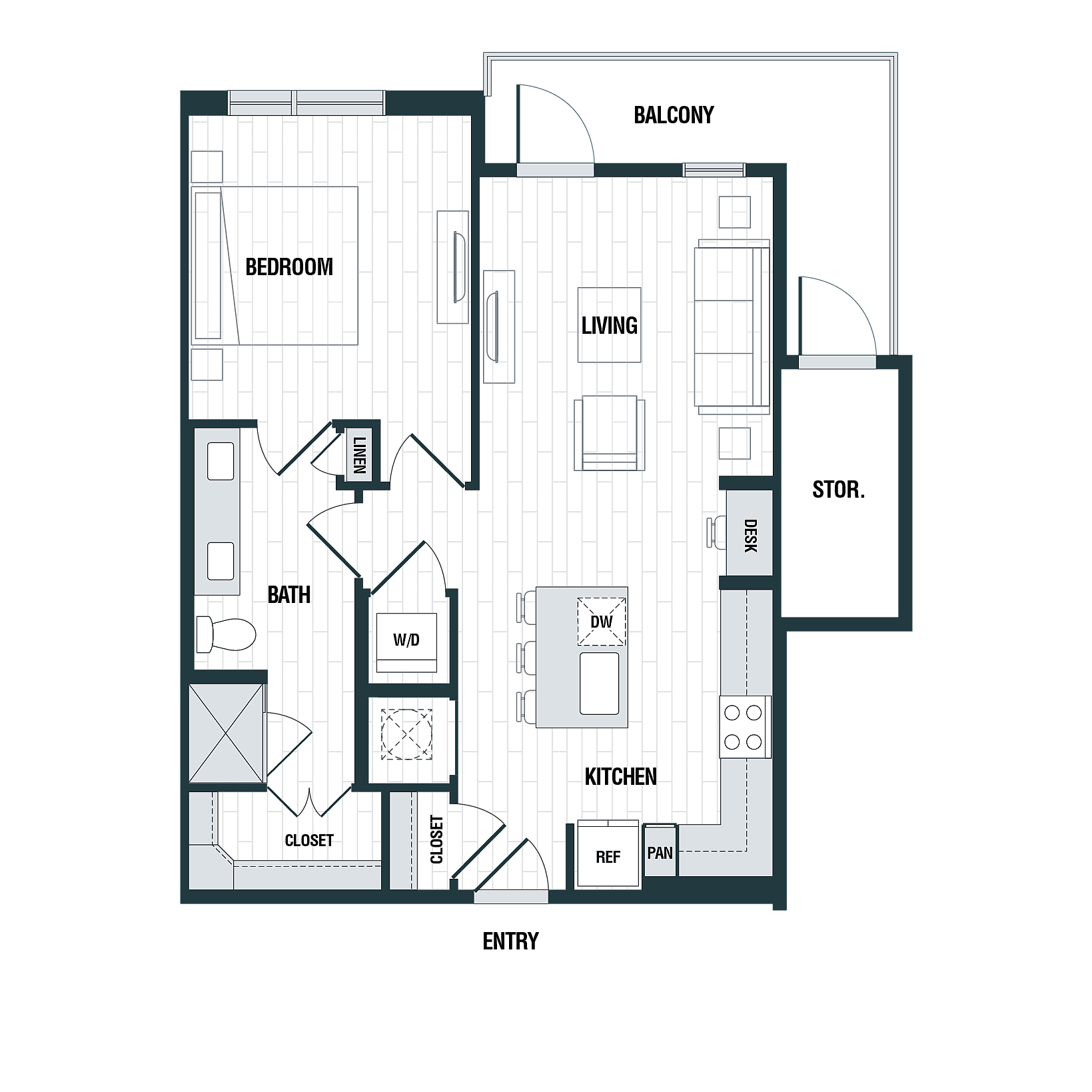 Floor plan layout diagram for A2 ALT 1