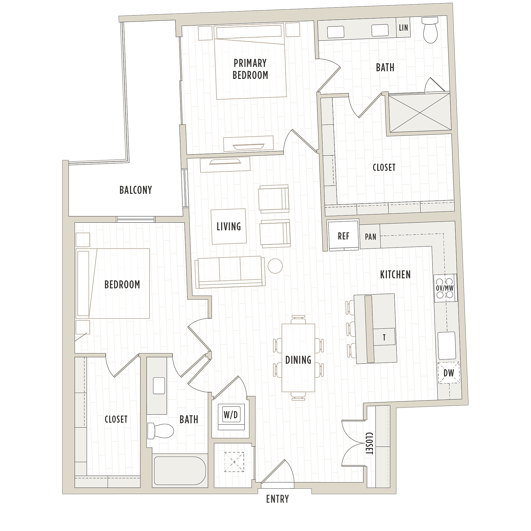 Floor plan layout diagram for B7