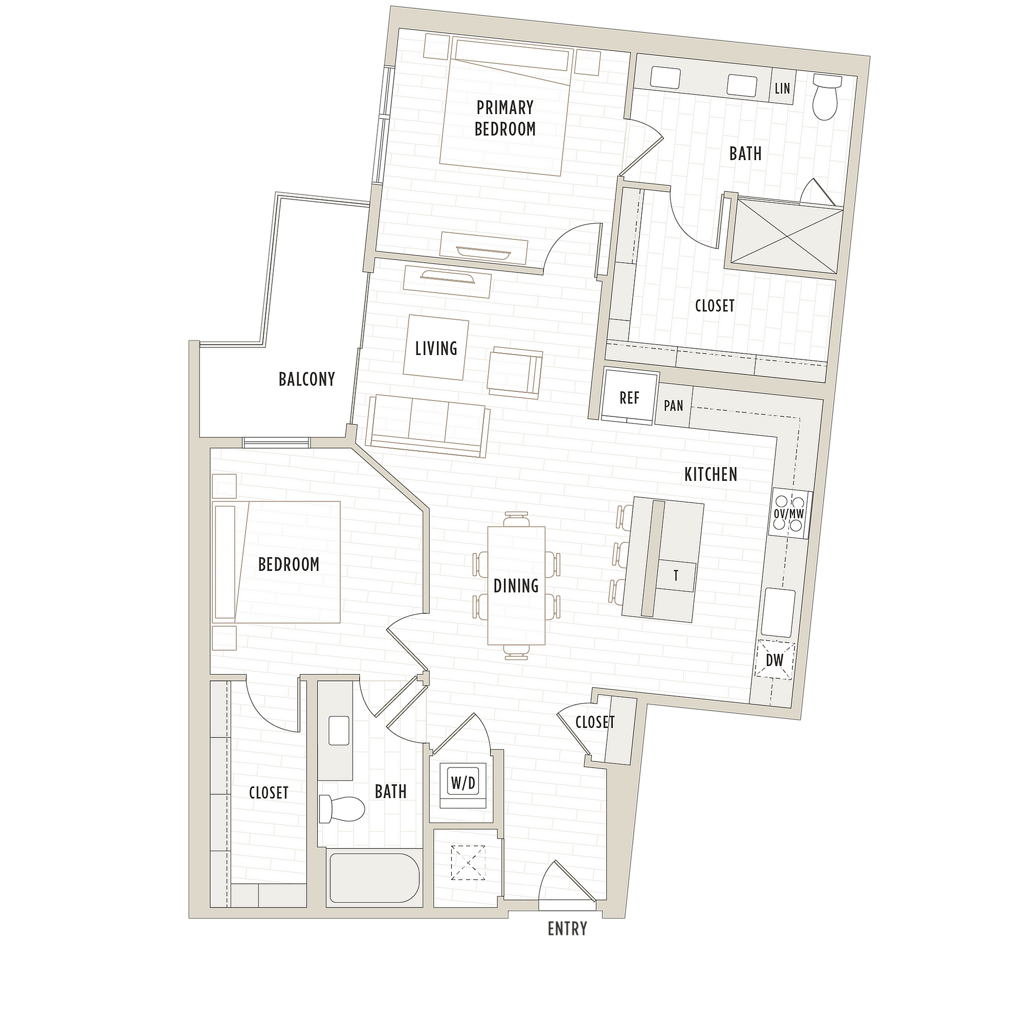 Floor plan layout diagram for B6
