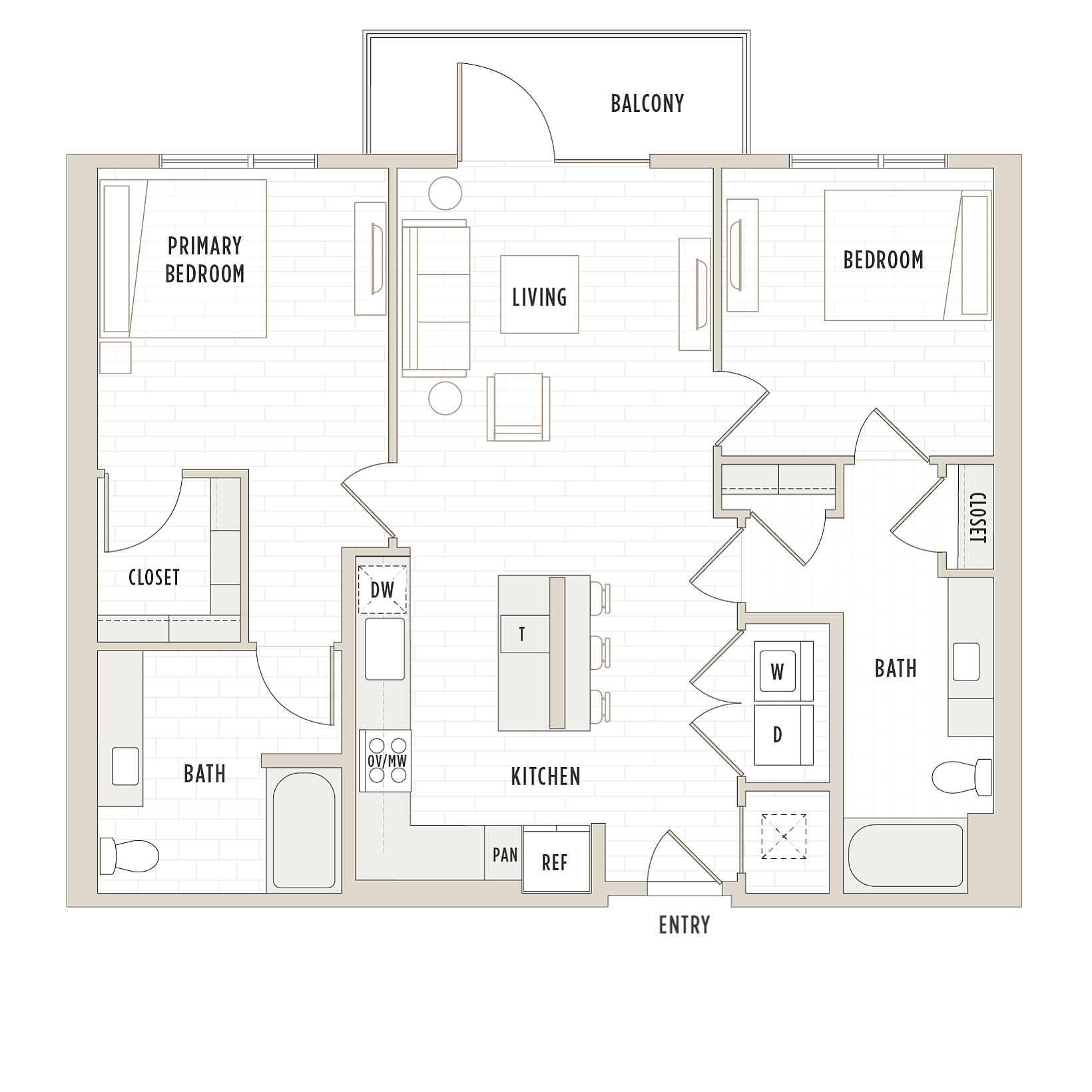 Floor plan layout diagram for B4.3