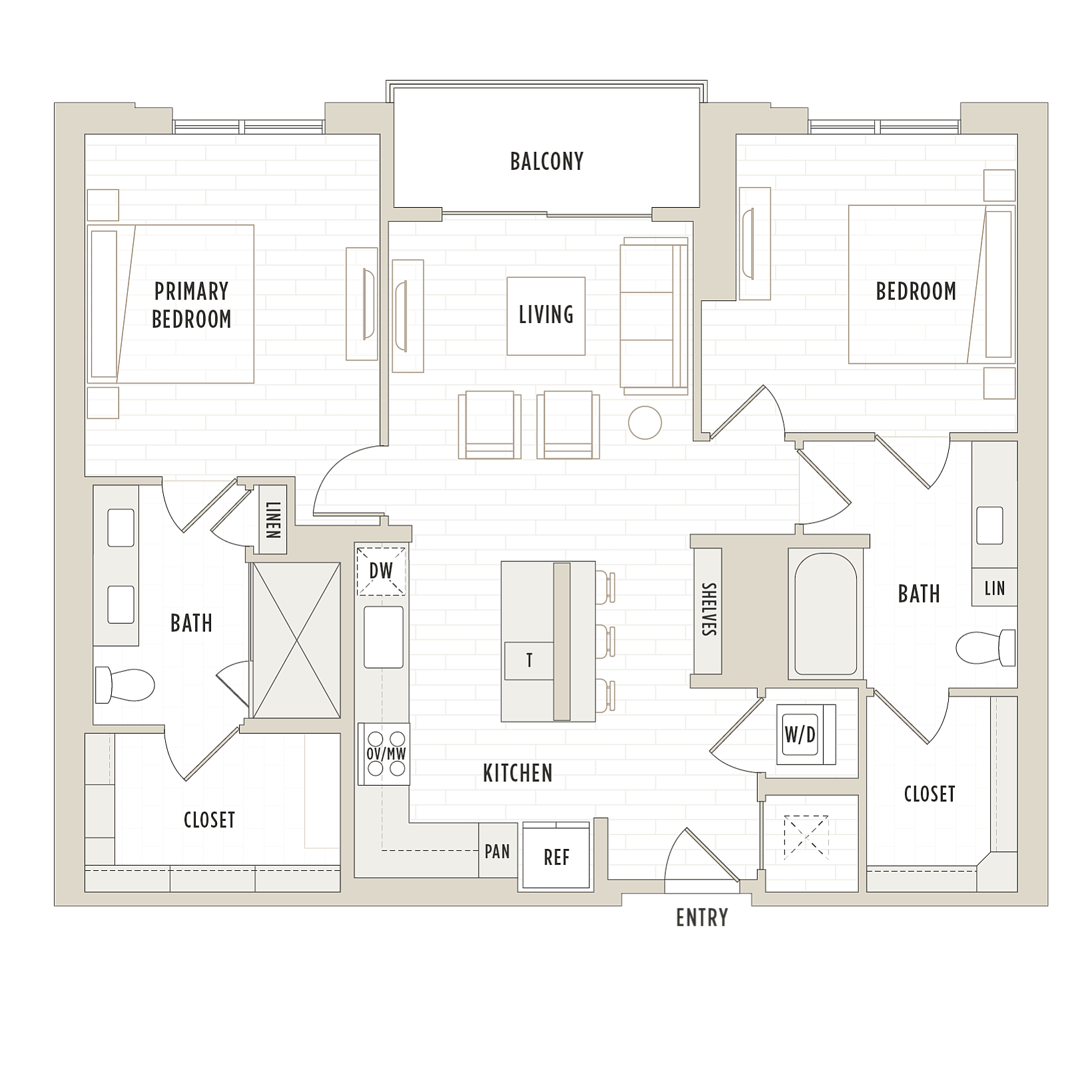 Floor plan layout diagram for B2.4
