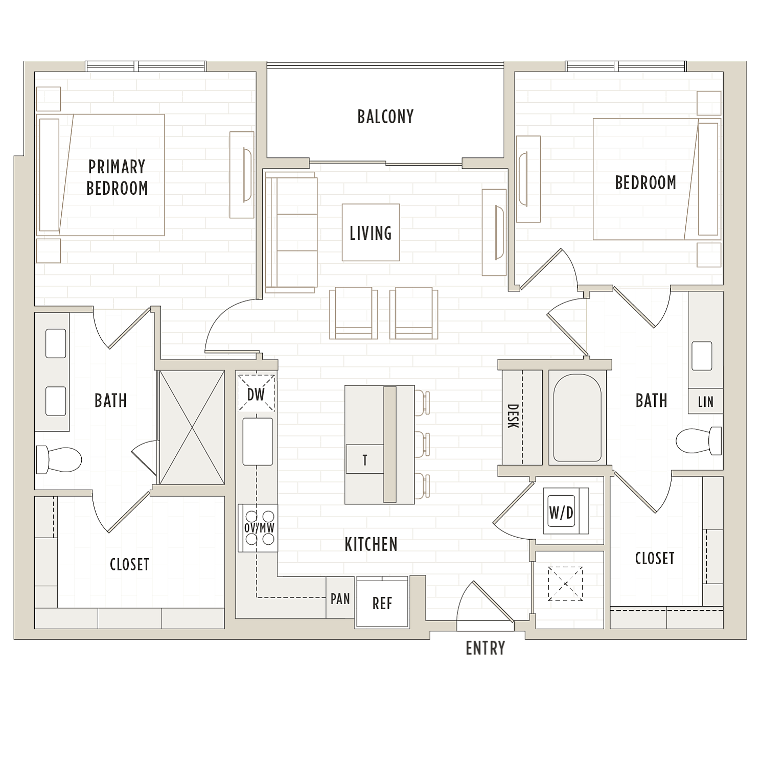 Floor plan layout diagram for B2.2