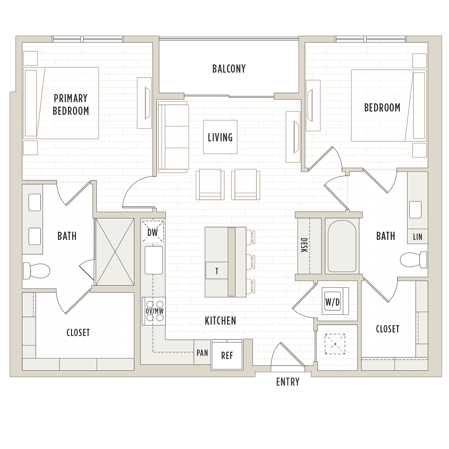 Floor plan layout diagram for B2.1