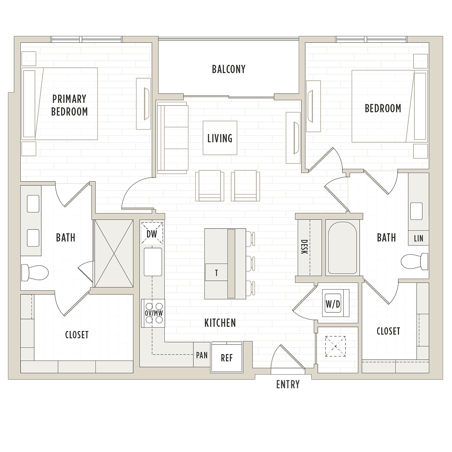 Floor plan layout diagram for B2