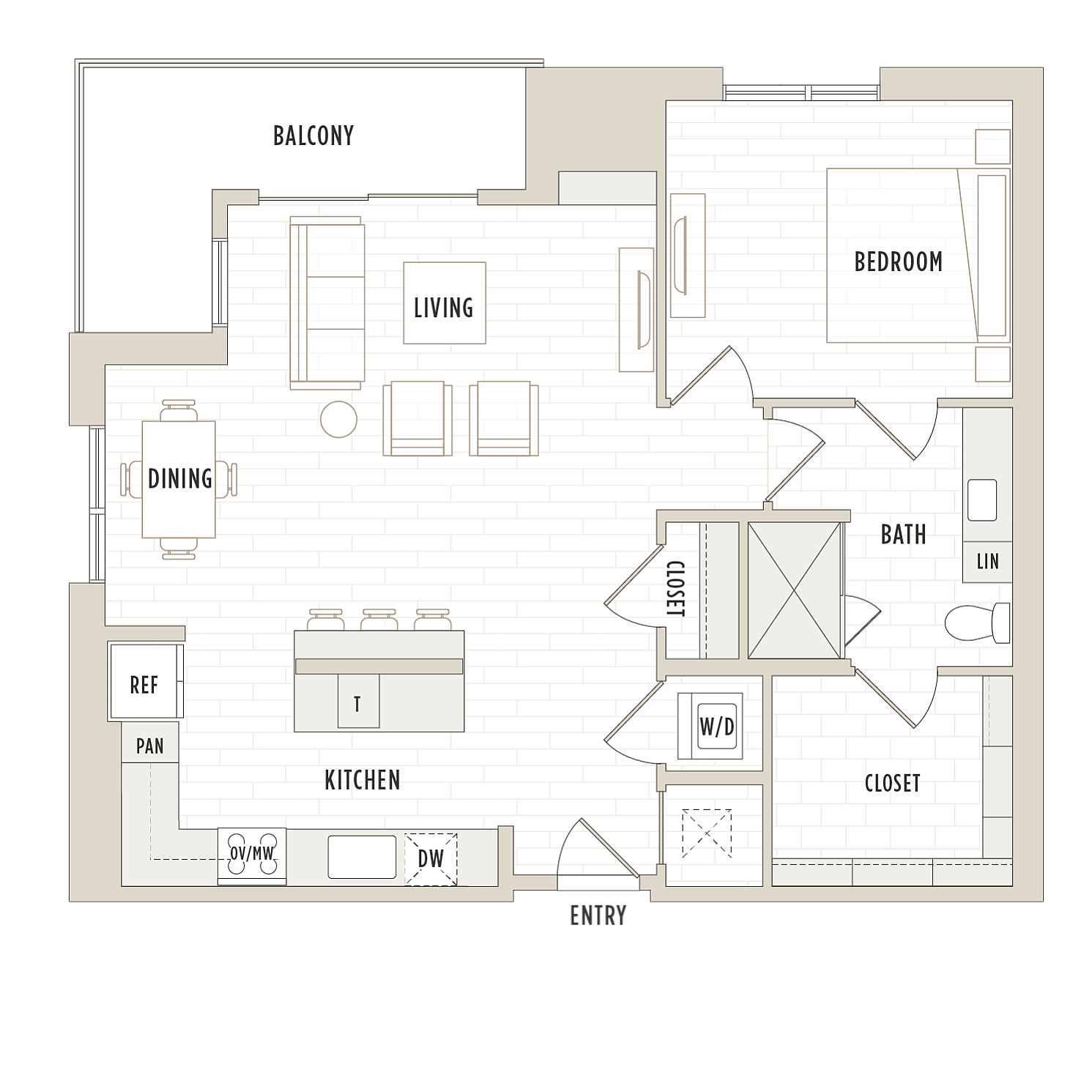 Floor plan layout diagram for A8.1