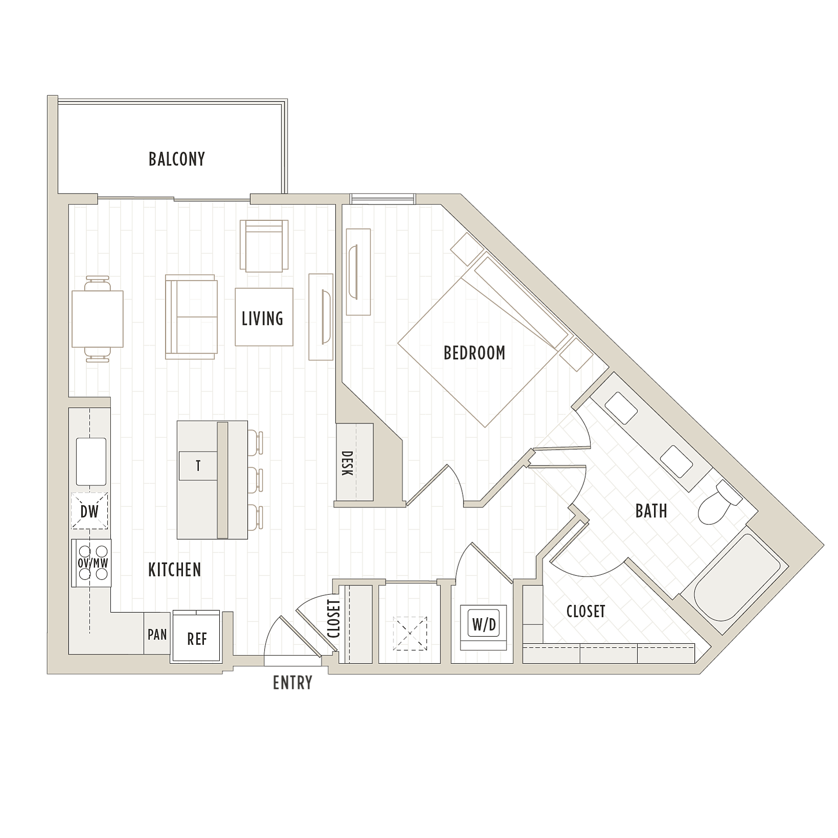 Floor plan layout diagram for A5
