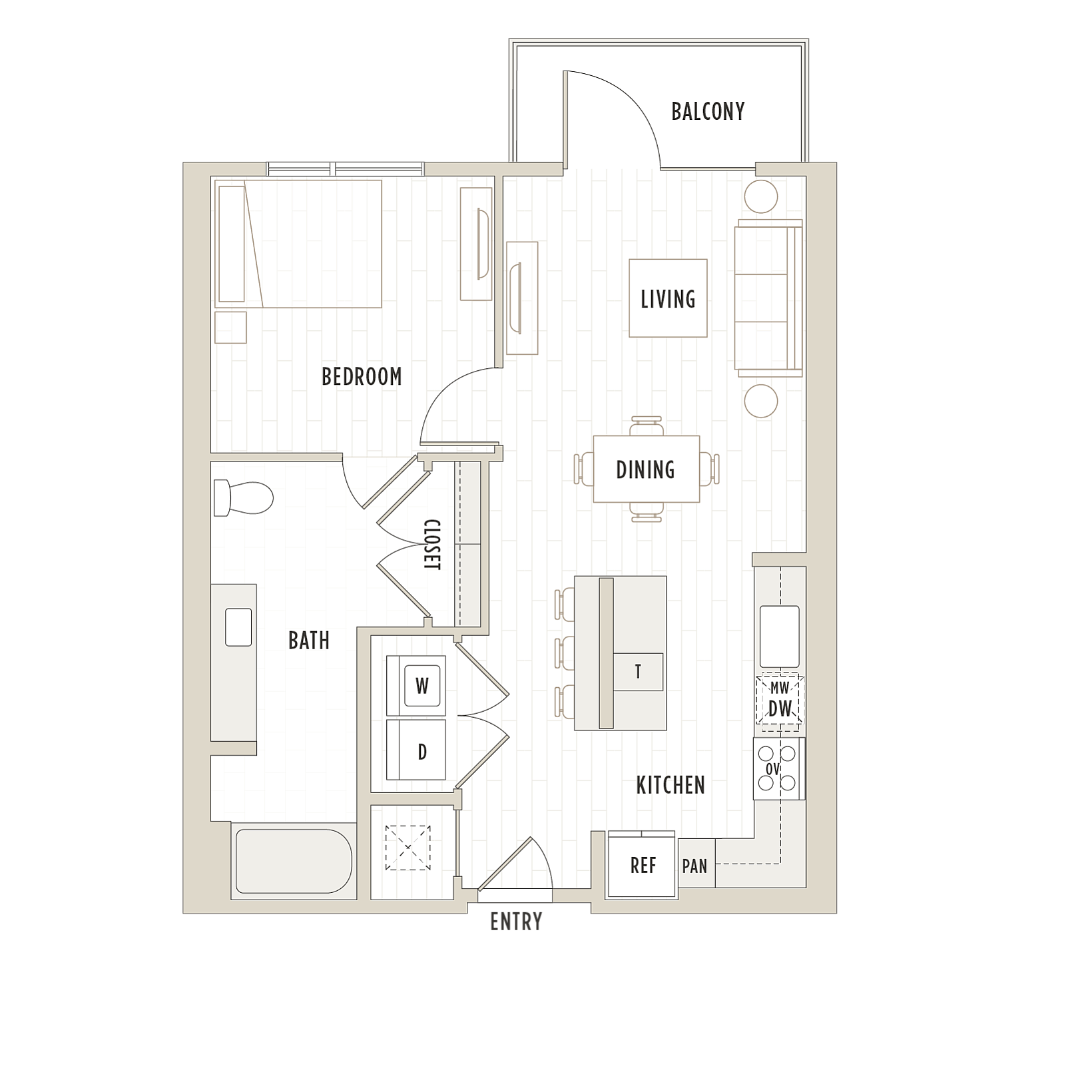 Floor plan layout diagram for A4.2