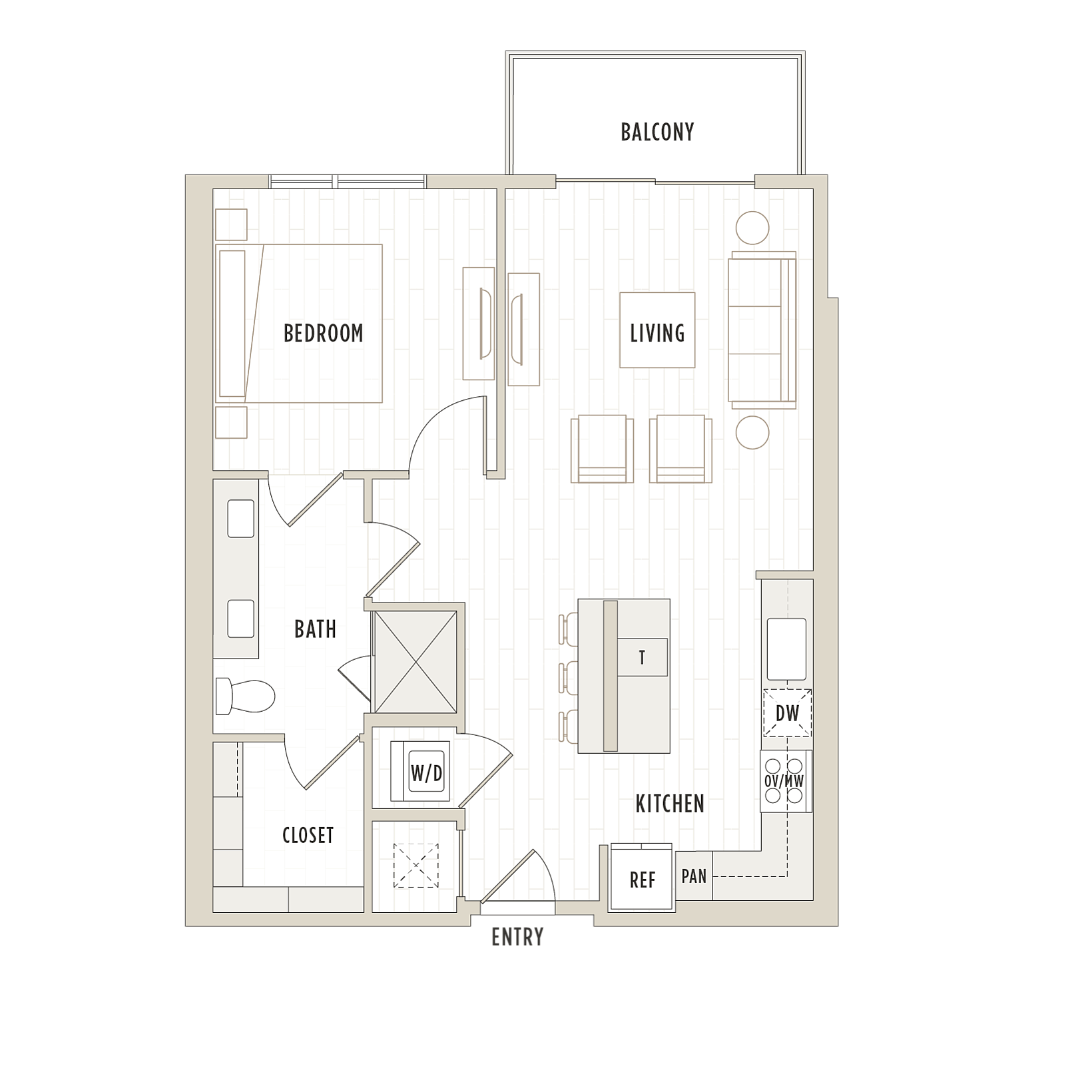 Floor plan layout diagram for A4.1