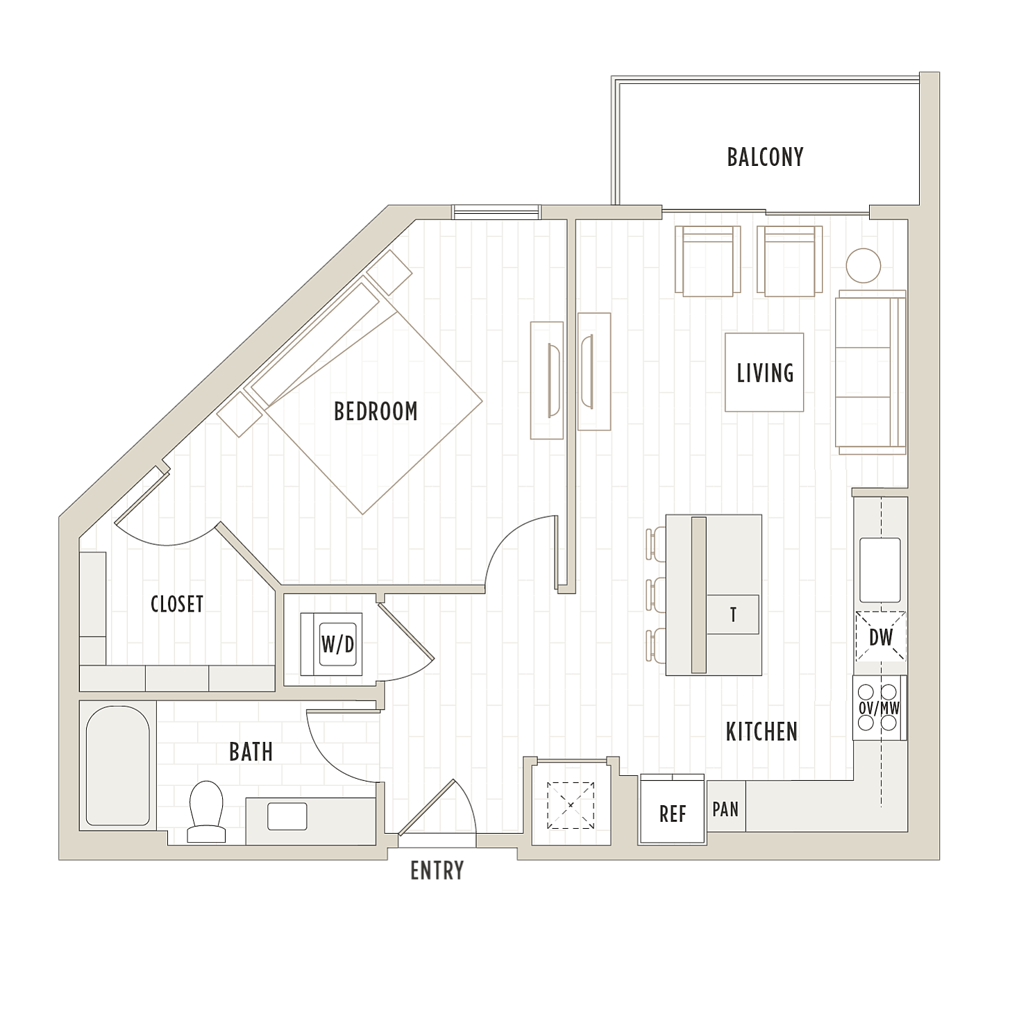 Floor plan layout diagram for A3.1