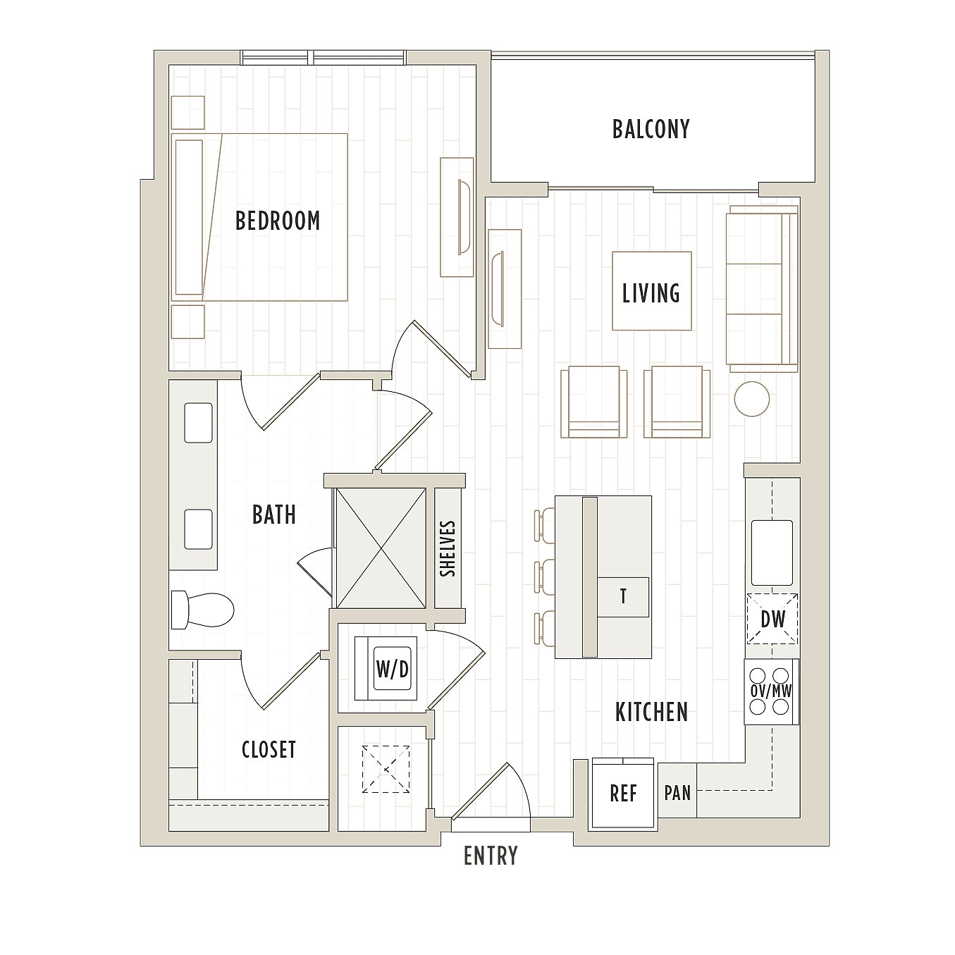 Floor plan layout diagram for A2.3