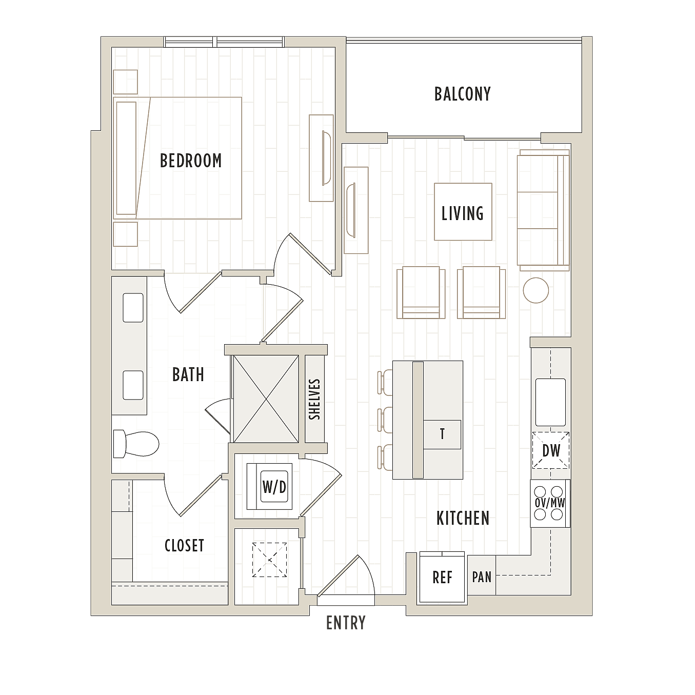 Floor plan layout diagram for A2.2