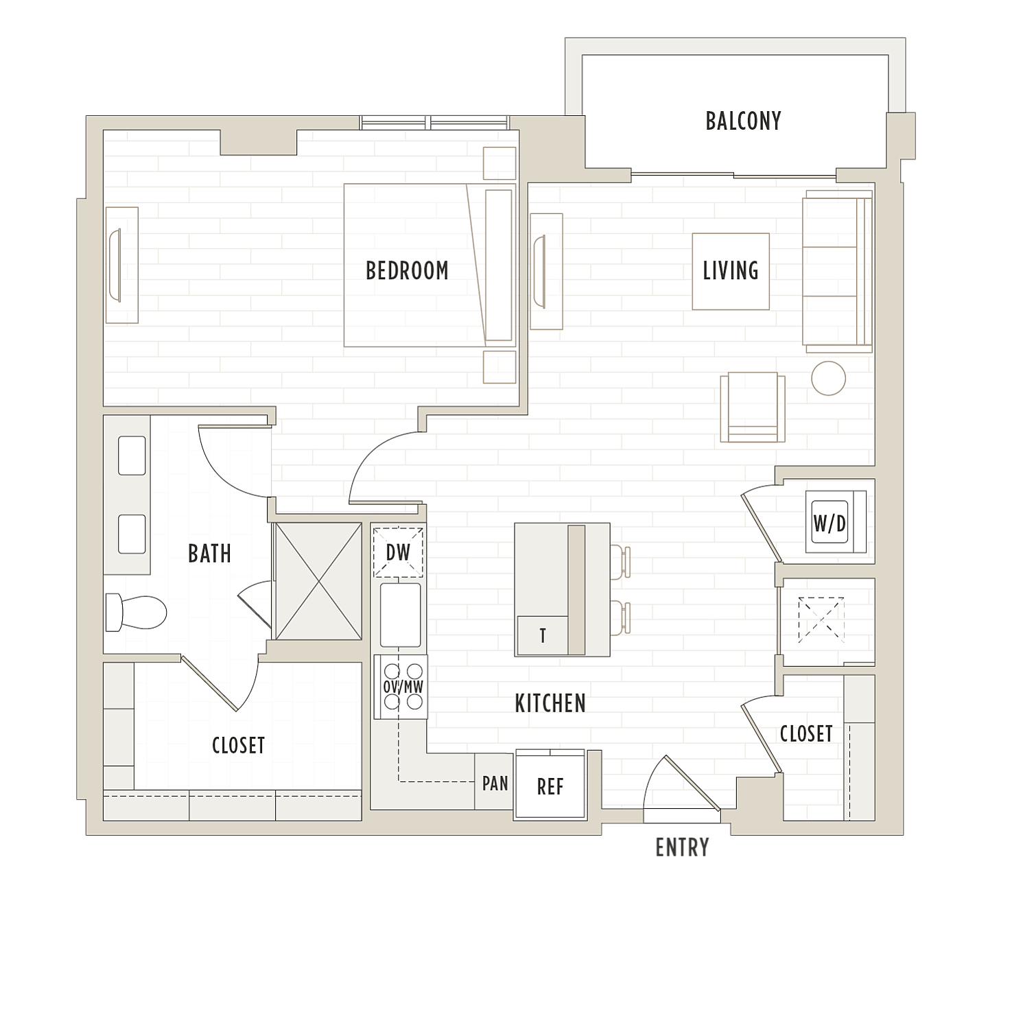 Floor plan layout diagram for A14