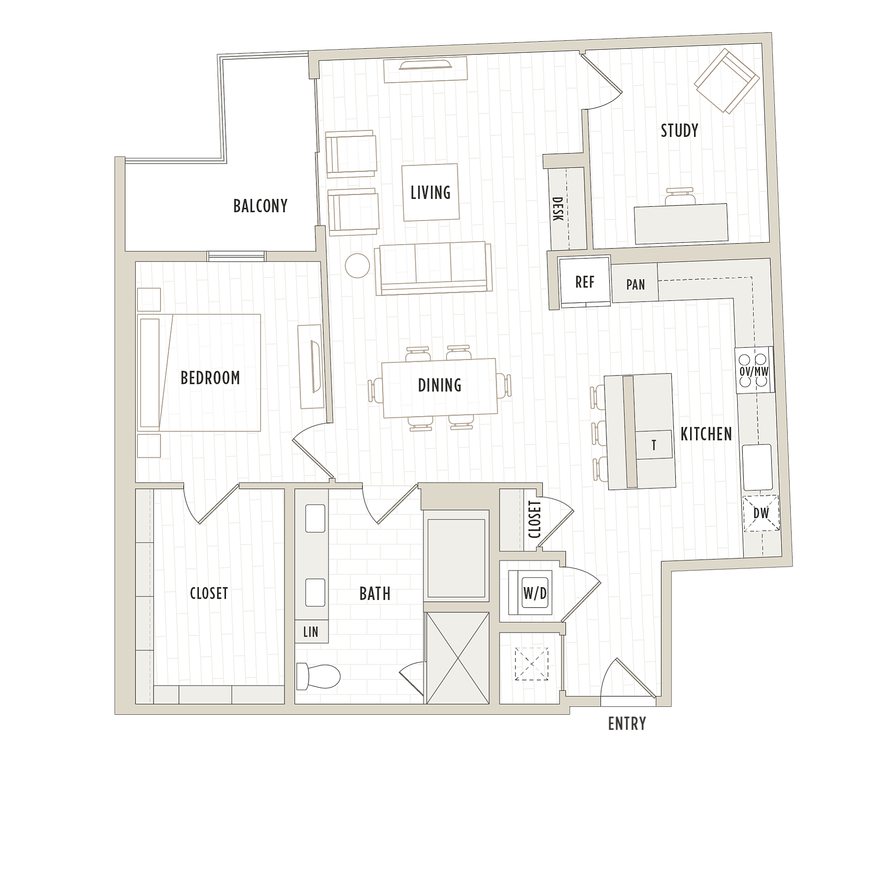 Floor plan layout diagram for A11