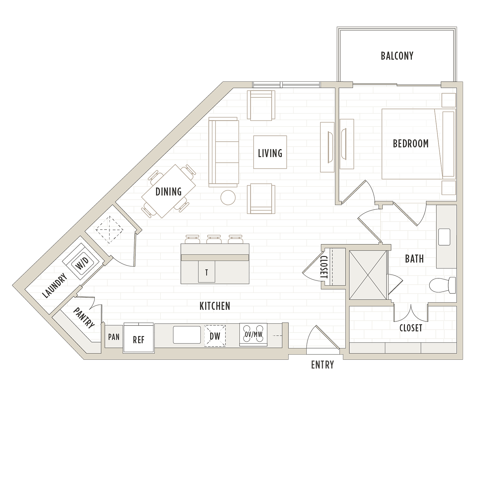 Floor plan layout diagram for A10