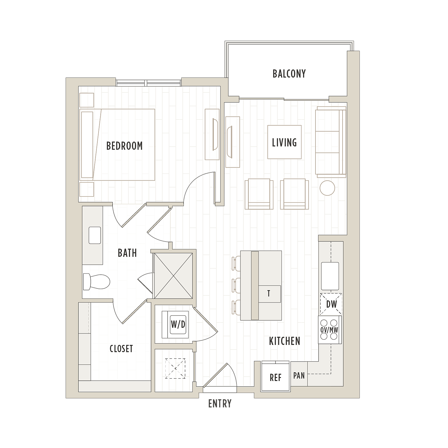 Floor plan layout diagram for A1