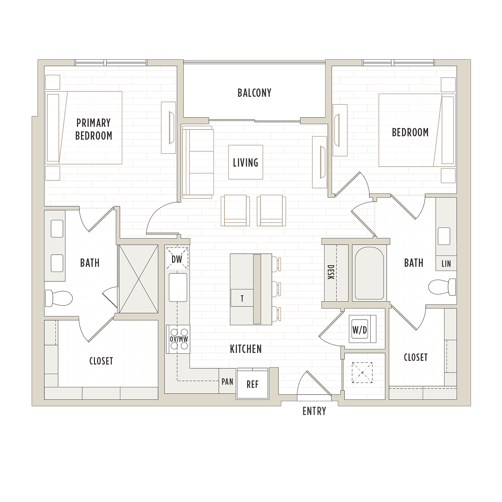 Floor plan layout diagram for B2.3