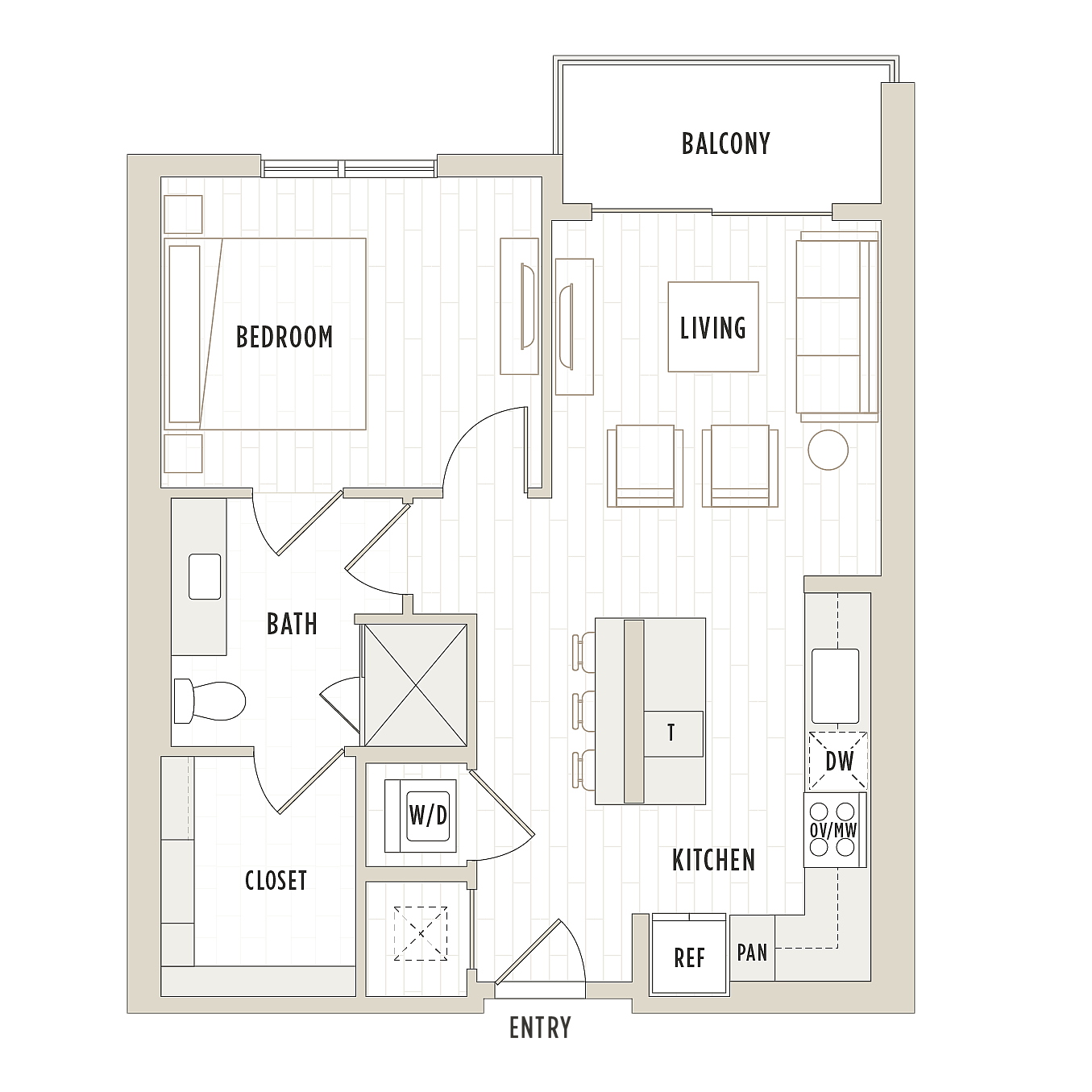 Floor plan layout diagram for A1.1