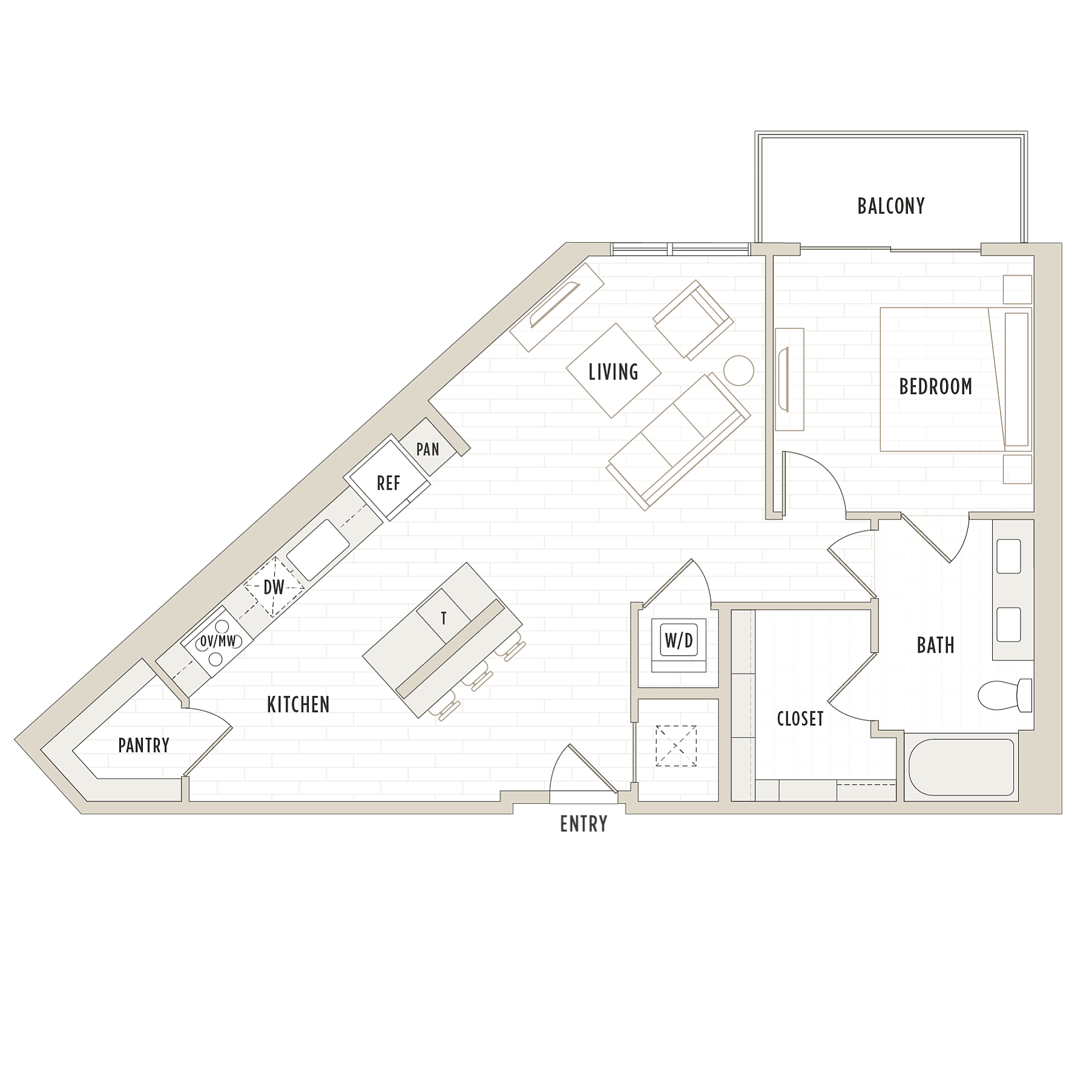 Floor plan layout diagram for A7.1