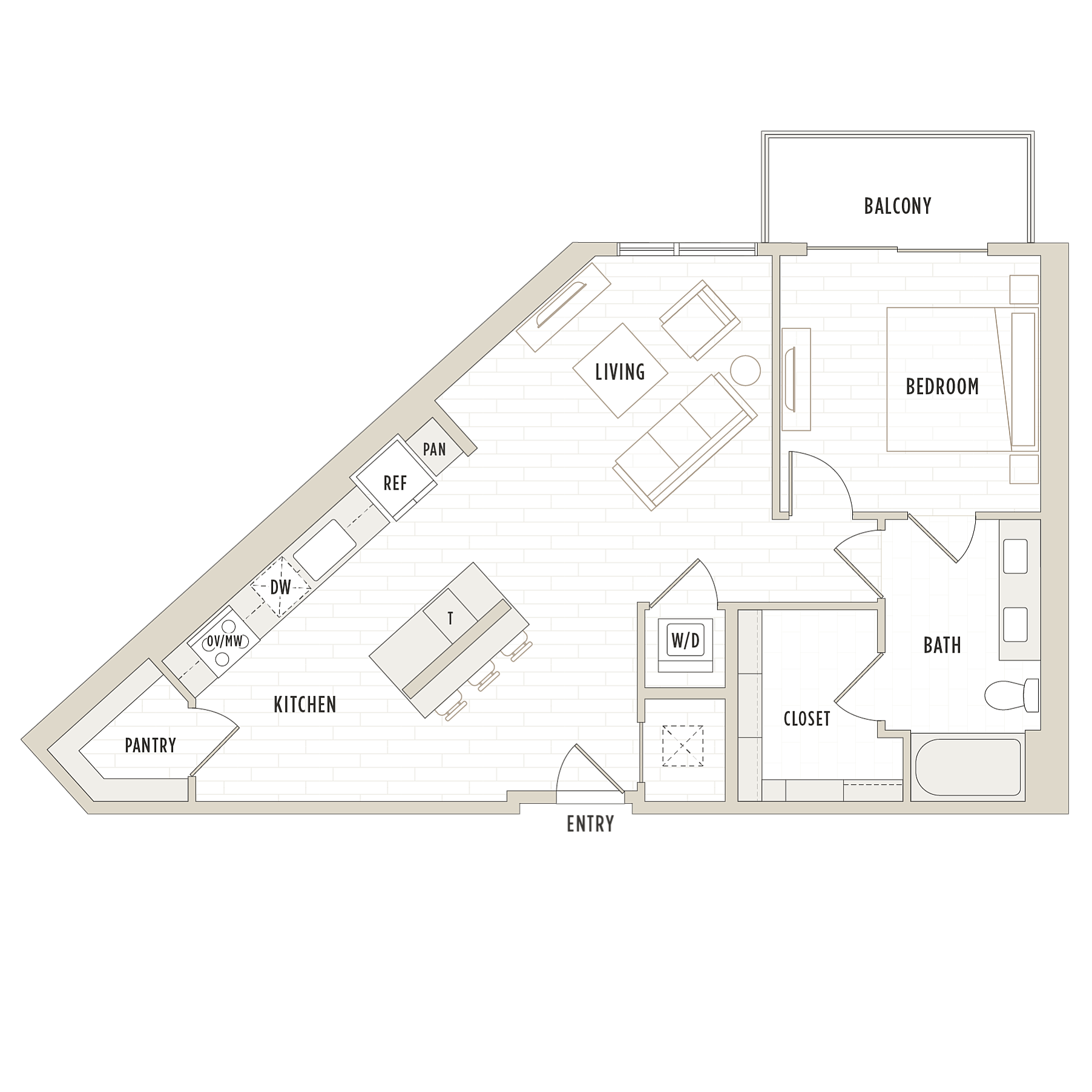 Floor plan layout diagram for A7.3