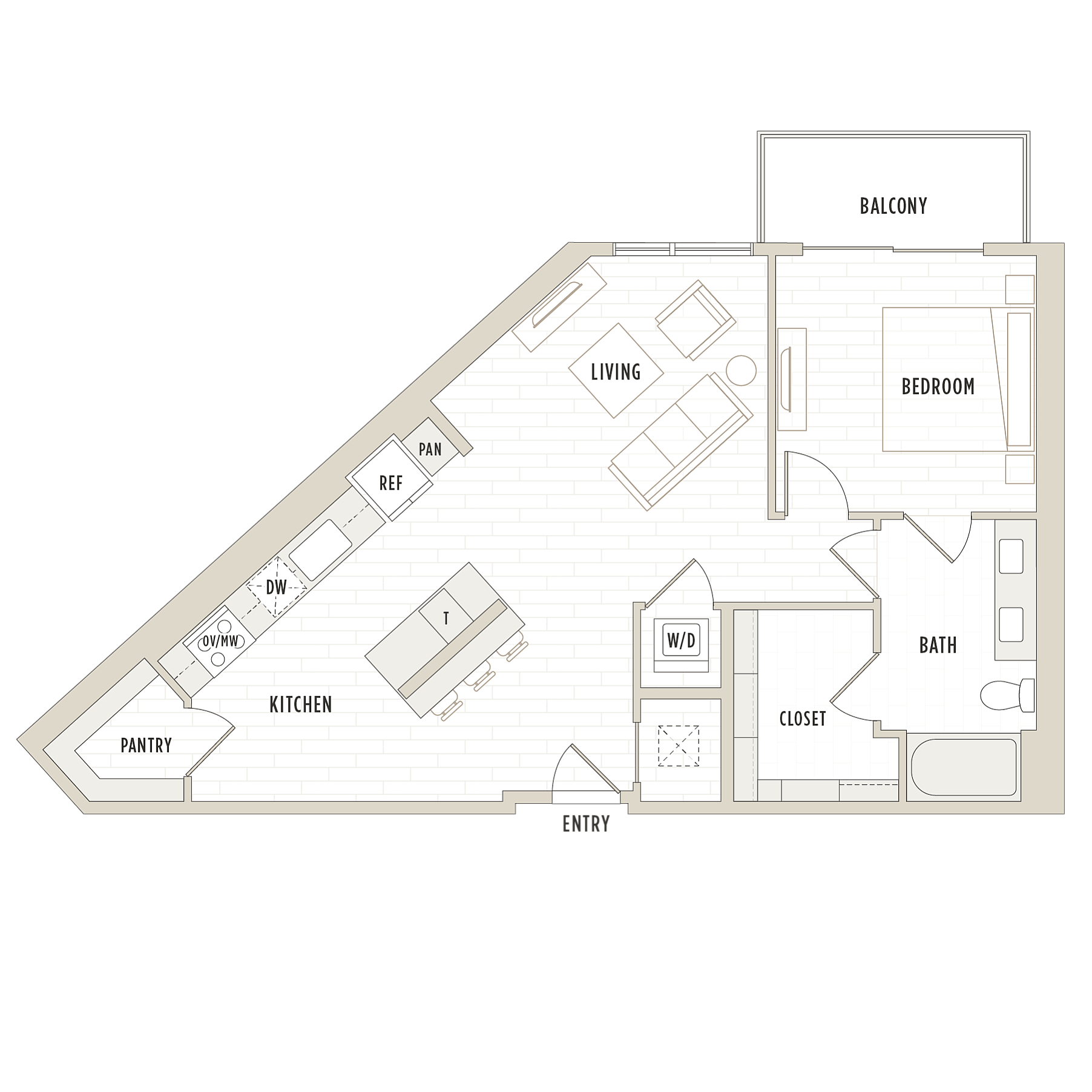 Floor plan layout diagram for A7.4