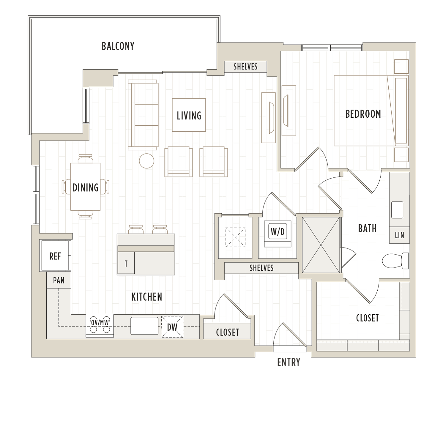 Floor plan layout diagram for A12