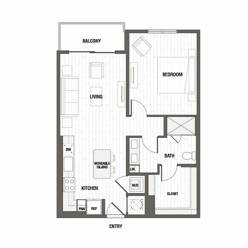 Floor plan layout diagram for A1