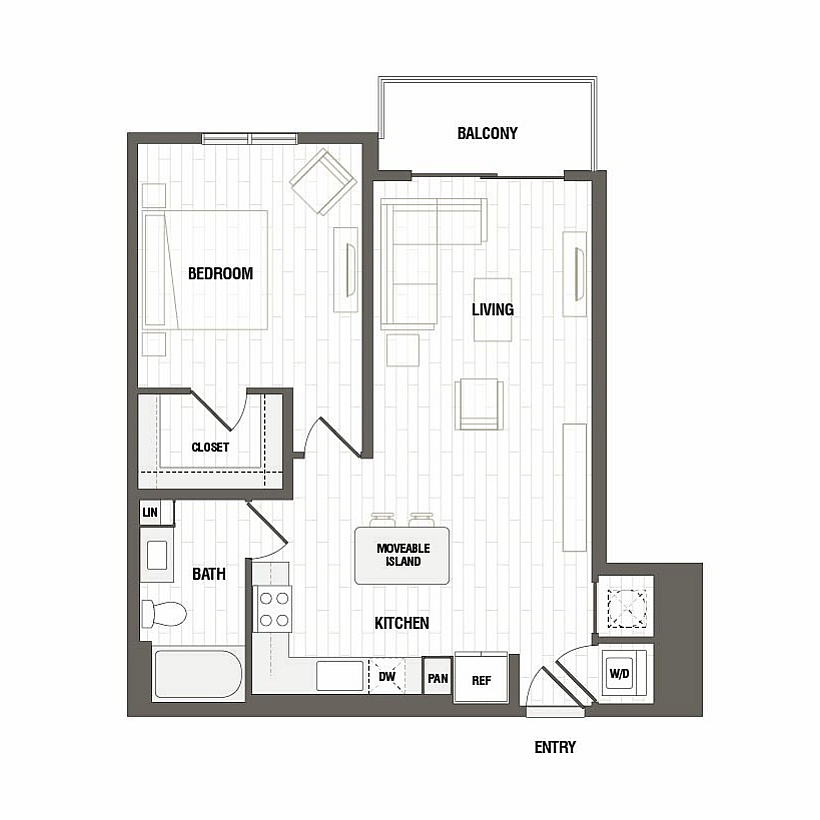 Floor plan layout diagram for A4