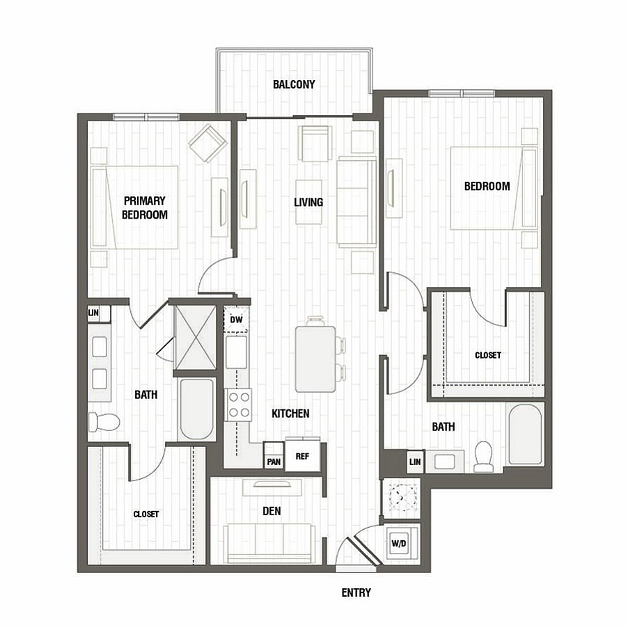Floor plan layout diagram for B3