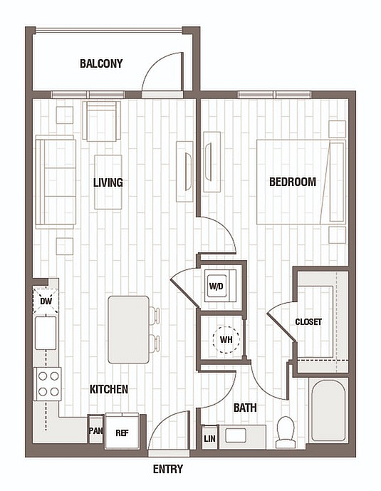 Floor plan layout diagram for A1