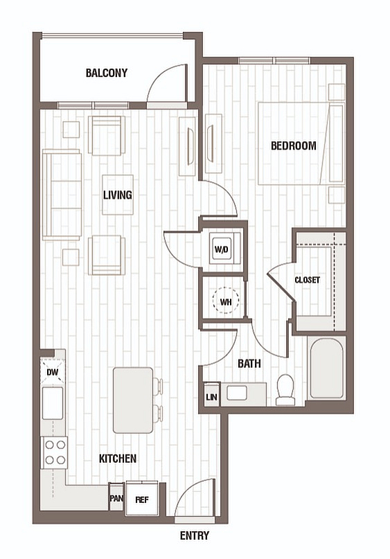 Floor plan layout diagram for A1-S