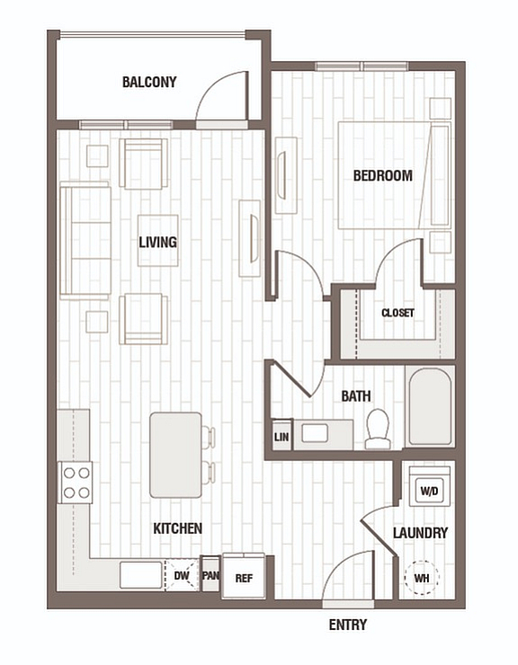 Floor plan layout diagram for A2-B