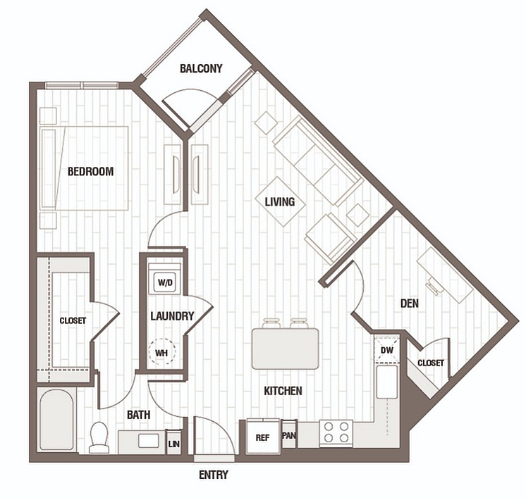 Floor plan layout diagram for A3-D