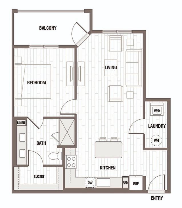 Floor plan layout diagram for A4