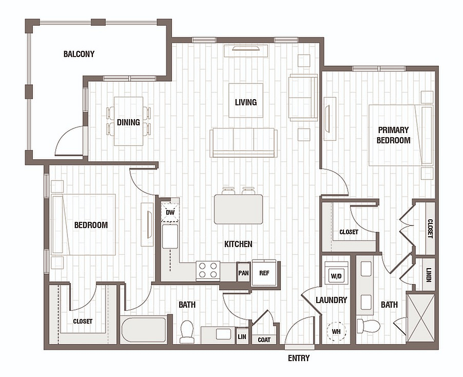 Floor plan layout diagram for B2