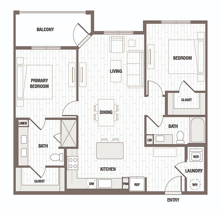 Floor plan layout diagram for B1-E2