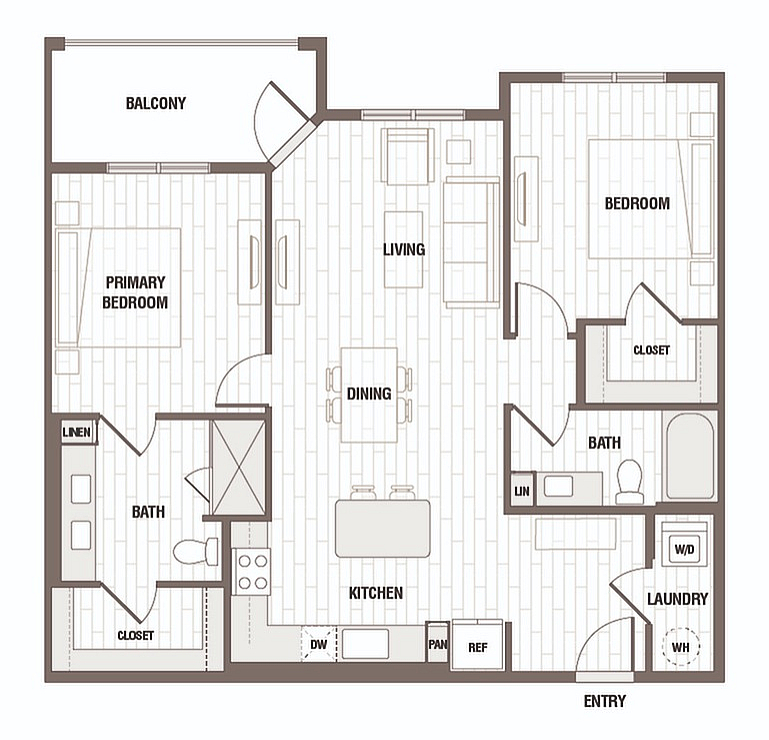 Floor plan layout diagram for B1-B