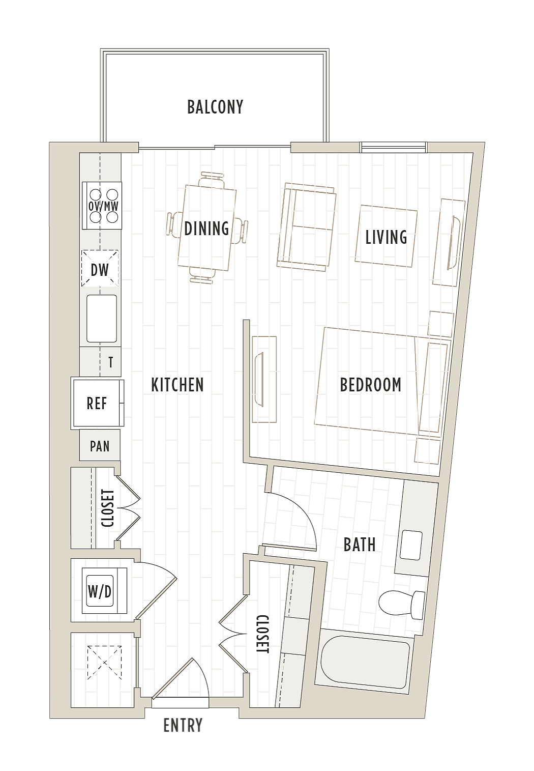 Floor plan layout diagram for S5WF